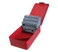 Étui vide pour forets avec emplacements indexés - Boîte de rangement facile à transporter pour un accès rapide et une sélection précise - Étui en métal