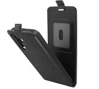 Étui Vintage Clapet Vertical pour Samsung Galaxy A15 5G Noir