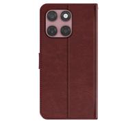 Étui Vintage pour Motorola Edge 60 Fusion Portefeuille Marron