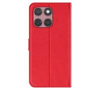 Étui Vintage pour Motorola Edge 60 Fusion Portefeuille Rouge