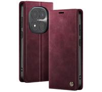 Étui Vintage pour Redmi Note 15 Pro Plus 5G Collections CaseMe avec Blocage RFID Rouge
