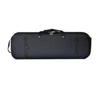 Étui Violon Rigide Boîtier Coffret Housse Coque Extérieure Résistante Style Ébène Intérieur Feutré Maintenant l'Instrument Système de Fermeture Stable, 1/4