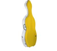 Étui Violoncelle 4/4 Hightech Bonbon + Roues - Jaune/Blanc