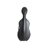 Étui Violoncelle Rigide ABS Étui for violoncelle multicolore 1/2 1/4 | Boîte de violoncelle vérifiée par avion léger à roues imperméables et à compression en fibre de carbone(1 2 frosted black)