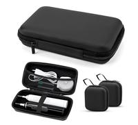 Etui Voyage Brosse a Dent Electrique Étanche PU Protege Brosse a Dent Electrique avec 2 Étanche Sac de Câble de Voyage Étui de Voyage Rigide Portable pour Brosses à dents, Rasoirs, Accessoires Electro
