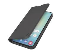 SBS Wallet Smooth Étui à Rabat pour Samsung Galaxy S25 - Surface Soft Touch, Poche Porte-être, Support intégré, Fermeture magnétique, accès Facile aux Touches, Noir