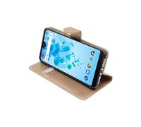 - Etui Wiko View 2 Pro Coque Housse Portefeuille PU Cuir, Or / Doré [Dimensions PRECISES Smartphone : 153 x 72.6 x 8.3 mm, écran 6'']