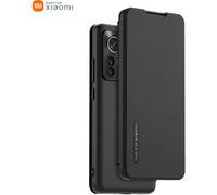 Made For Xiaomi Etui à Rabat pour Xiaomi 12/12X avec fenêtre translucide, Noir