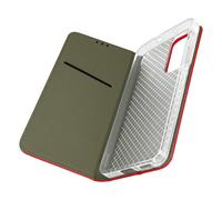 Coque et étui téléphone mobile Avizar Etui pour Xiaomi 12 Lite avec Clapet Porte-carte Fonction Support rouge