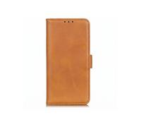 Etui Xiaomi 17T Effet cuir vintage Rangement cartes Support vidéo Camel