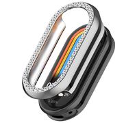 Étui XiHAMA Diamond compatible avec Xiaomi Smart Band10/10NFC - Coque de protection antichoc en polycarbonate à paillettes (étui uniquement,