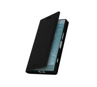 Etui Xperia XZ1 Compact Clapet Portefeuille Cuir - Fonction Stand Noir