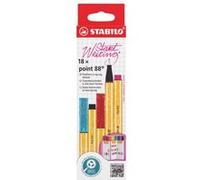 Etui zig-zag de 18 stylos feutres Stabilo pointe 88 fine Multicolore G