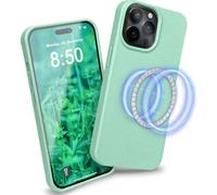 Étuiavec MagSafe pour iPhone 14 Pro, Durable Éco Étui écologique Turquoise