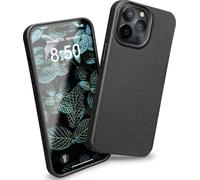 Étuipour iPhone 14 Pro, Étui écologique durable Couverture naturelle noire