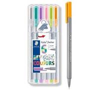 Étuis 6 Feutres Fineline Staedler pastel G