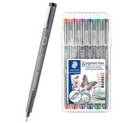 Étuis 6 Feutres Staedtler Fineliner 6 Couleurs