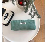 Étuis À Crayons En Velours Côtelé Mignons,Sac De Rangement Pour Cosmétiques,Rouge À Lèvres,Sacs À Main Pour Étudiants,Pochette De Rangement De Papeterie Scolaire,Sac Pour Stylos.Grass Green.4.5x7x20