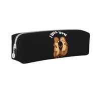 Étuis à crayons Je t’aime comme pas de loutre Grand rangement Sacs à stylos Boîte à stylos pour garçons filles Étudiant papeterie Pochette à crayons Sac à cosmétiques Cadeaux de vacances Durable