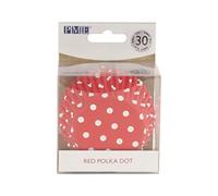 Étuis à cupcakes PME à pois rouges, doublés d'aluminium, Pk/30