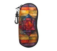 Etuis A Lunettes,Géométrie Du Sud-Ouest Lunette De Soleil Pochette Classique Mode,Boitier Lunette Pour Étude Homme Femme 17X8X3.6Cm