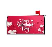 Étuis de boîte aux lettres magnétiques pour la Saint-Valentin - Étanche - Motif cœur de Saint-Valentin - Décoration de boîte aux lettres pour jardin, pelouse, couloir