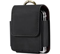 Étuis De Ceinture Pour Téléphones Portables, Simplicité Respectueuse De La Peau Pochette Ceinture Homme Madame Pour Samsung Galaxy Z Flip 5/4 / Huawei P50 Pocket/Oppo Find N2flip - Noir