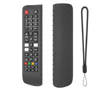 Étuis de protection en silicone avec corde de suspension pour télécommande Smart TV BN59-01315A BN59-01315B BN59-01315E BN59-01315L (gris foncé)