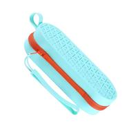 Étuis de protection en silicone, étui de protection coloré pour lunettes de natation, 19,5 x 7,5 x 5 cm, support portable pour lunettes de soleil, fournitures de natation, parfait pour la plage et les