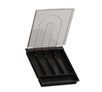 Étuis de rangement de couverts : plateaux à couverts avec couvercle amovible, organisateur de couverts 5 sections | Tiroir de cuisine pour ustensiles, fourchette, couteau, support à couverts