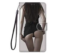 Etuis De Téléphone Peints pour XiaomiRedmi A1/A2 Covers Flip Folio Housse Magnétique Étui a Rabat Portefeuille Antichoc Porte Carte Housse Phone Case Stand pour XiaomiRedmi A1/A2,Jupe super courte