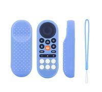 Étuis en Silicone télécommande pour VIZIO XRT281, Housse de Protection antidérapante et Antichoc pour télécommande, étui Souple Lavable avec Cordon (Bleu Phosphorescent)