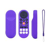 Étuis en Silicone télécommande pour VIZIO XRT281, Housse de Protection antidérapante et Antichoc pour télécommande, étui Souple Lavable avec Cordon (Violet)