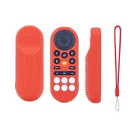Étuis en Silicone télécommande pour VIZIO XRT281, Housse de Protection antidérapante et Antichoc pour télécommande, étui Souple Lavable avec Cordon (Rouge)
