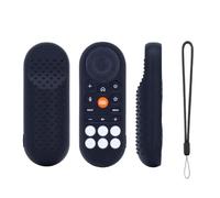 Étuis en Silicone télécommande pour VIZIO XRT281, Housse de Protection antidérapante et Antichoc pour télécommande, étui Souple Lavable avec Cordon (Noir)