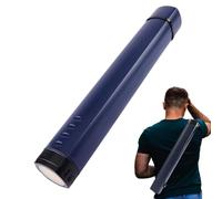 Étuis et tubes pour canne à pêche, tube pour affiche 24 pouces Stockage de | Extensible pour affiches, plans d'étage, cartes, dessins, calque, œuvres Bleu foncé