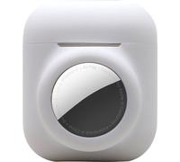 Étuis INF Airpods et Airtag 2 en 1 en silicone blanc