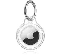Étuis pour Airtag Porte Clé, pour Apple AirTag Coque, Protection Résistante à Scratch, Coque AirTag pour Bagages, vélos, Animaux de Compagnie, Housses GPS (Transparente)