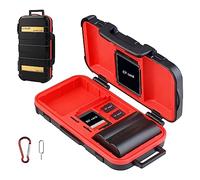 Étuis pour Carte Mémoire de la Batterie de Caméra, LENSGO D850 Boîte de Rangement pour Carte de Batterie pour Caméra Compact pour 2 Batteries de Caméra 4 Cartes SD 2 Cartes CF 8 Cartes Micro SD(TF)