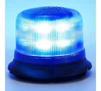 ETUKER 12V 24V Gyrophare Magnétique LED Bleu 4Flashs Lumineux led clignotant Ramp Gyrophare Stroboscopique camion Agricole Voiture