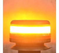 ETUKER 12V 24V Gyrophare Magnétique LED Orange Clignotant Ramp Gyrophare Stroboscopique Tractor Tracteur Camion