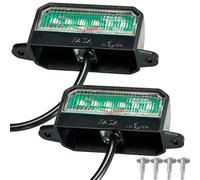 ETUKER 12V LED 2x Éclairage Plaque Immatriculation CE Etanche Blanche Feux Arrière Lampe de Plaque d’Immatriculation