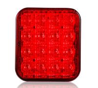 ETUKER 1x Brouillard de Remorque Rouge LED 12/24v Imperméable CE,Feu Antibrouillard pour Voiture Caravane Camion