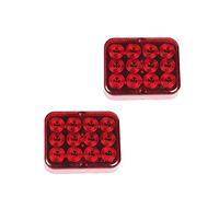 ETUKER 2 x LED Remorque Feu Anti Brouillard Arrière, 12V Universel Imperméable Feu de Brouillard Arrière de Remorque, Pour RV/Camions/Caravanes/Voiture/RV/Feu Anti Brouillard Arrière