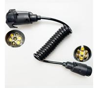 ETUKER 2M Rallonge Remorque 7Broche Mâle Femelle7 à 7 Spirale D'extension Remorques