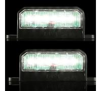 ETUKER 2x Éclairage Plaque Immatriculation LED 12V 24V ECE Etanche Blanche Froide Feux Arrière pour Remorque Voiture
