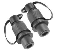 ETUKER 2X Prise Remorque 3 Broches Mâle 12V 24V Prise Attelage Tracteur Fiche 3 plots pour Agricole Véhicule