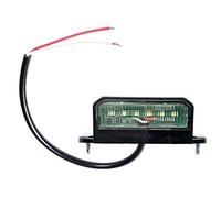 ETUKER LED Eclairage Plaque d'Immatriculation 12V~24V, Feux Arrière Étanche pour Camion/Camionnette/Remorque/Voiture/Moto (6 LED Puces)