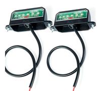 ETUKER LED Éclairage Plaque D'immatriculation 2 pcs 12V 24V Homologué E Etanche Feux Arrière pour Remorques Camions,Voiture