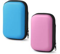 Etupour Cartes Uno,2pcs Étui De Transport Rigide,Etui Pour Cartes À Jouer Pratique Pour Voyager,Protège Les Cartes De L'humidité Et De La Poussière,Pour 10cm X 7cm Carte(Bleu Ciel/Rose)